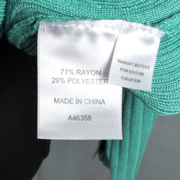 Appleseed's Greenish Teal Ribbed Turtleneck Sweater - Picture 5 of 6